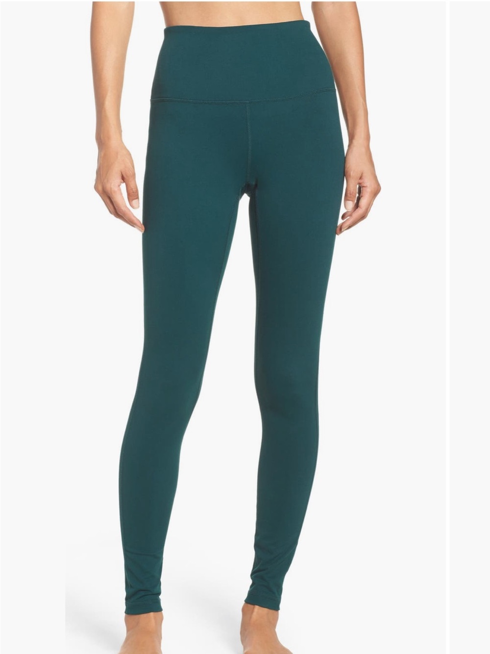Zella Live In Full Length High Waist Leggings - GREEN PONDEROSA - XXS